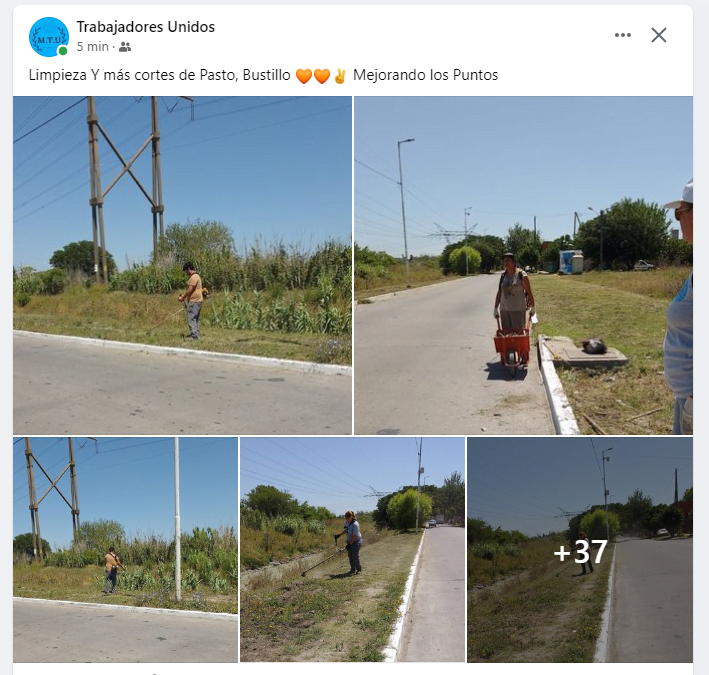 Avances trabajos con Equipamiento adquirido programa Potenciar