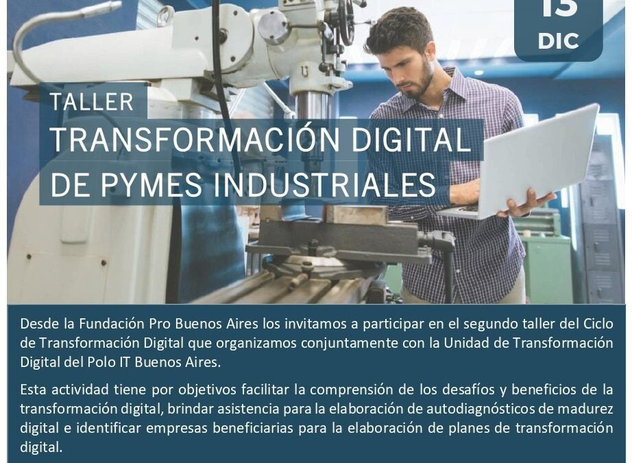 Nuevo taller en Transformación Digital, ¡Sumate!