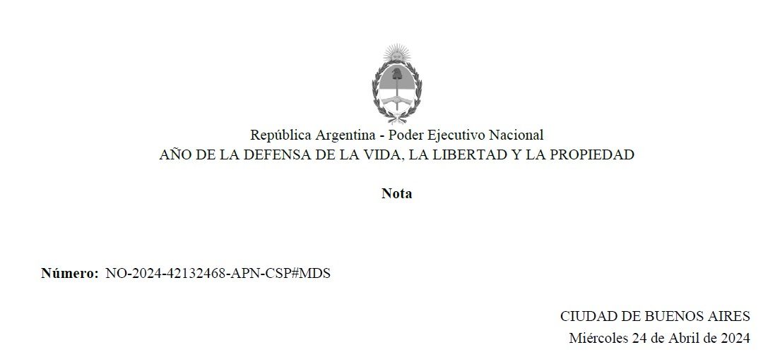Reconocimiento del Ministerio de Capital Humano a nuestra Fundación