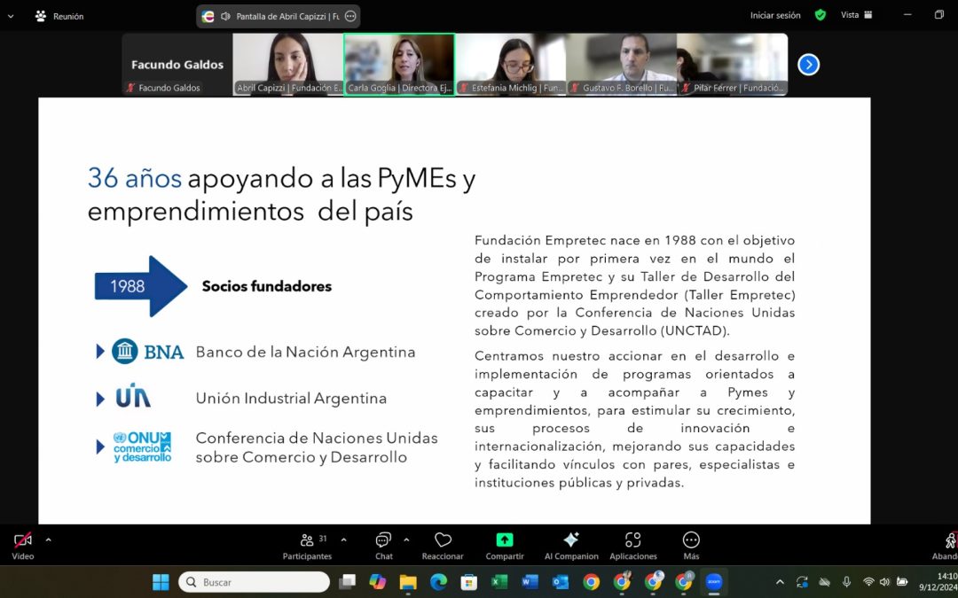 Generemos Red 2025 reunion de trabajo con Empretec